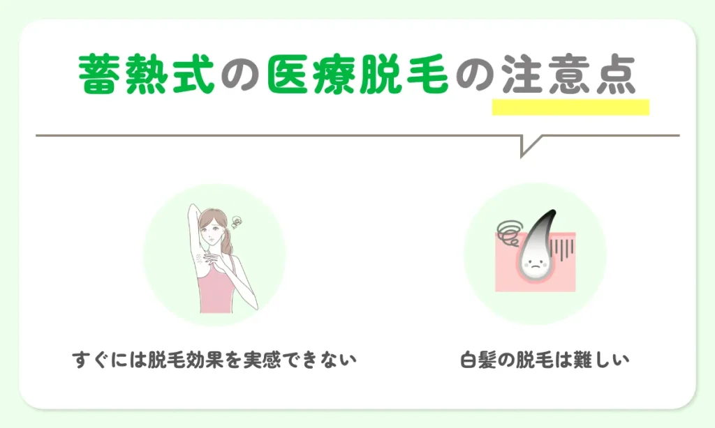 蓄熱式 医療脱毛 注意点