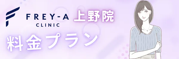 フレイアクリニック 上野院 料金プラン 価格